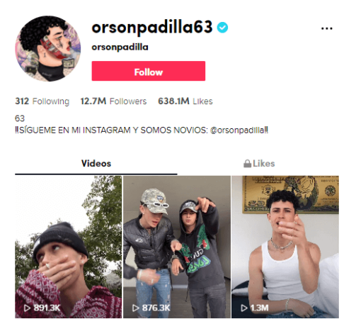 OrsonPadilla Los 10 usuarios mexicanos más populares en TikTok